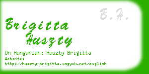 brigitta huszty business card